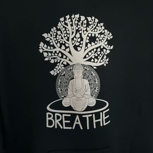 Small black “Breathe” Hoodie
